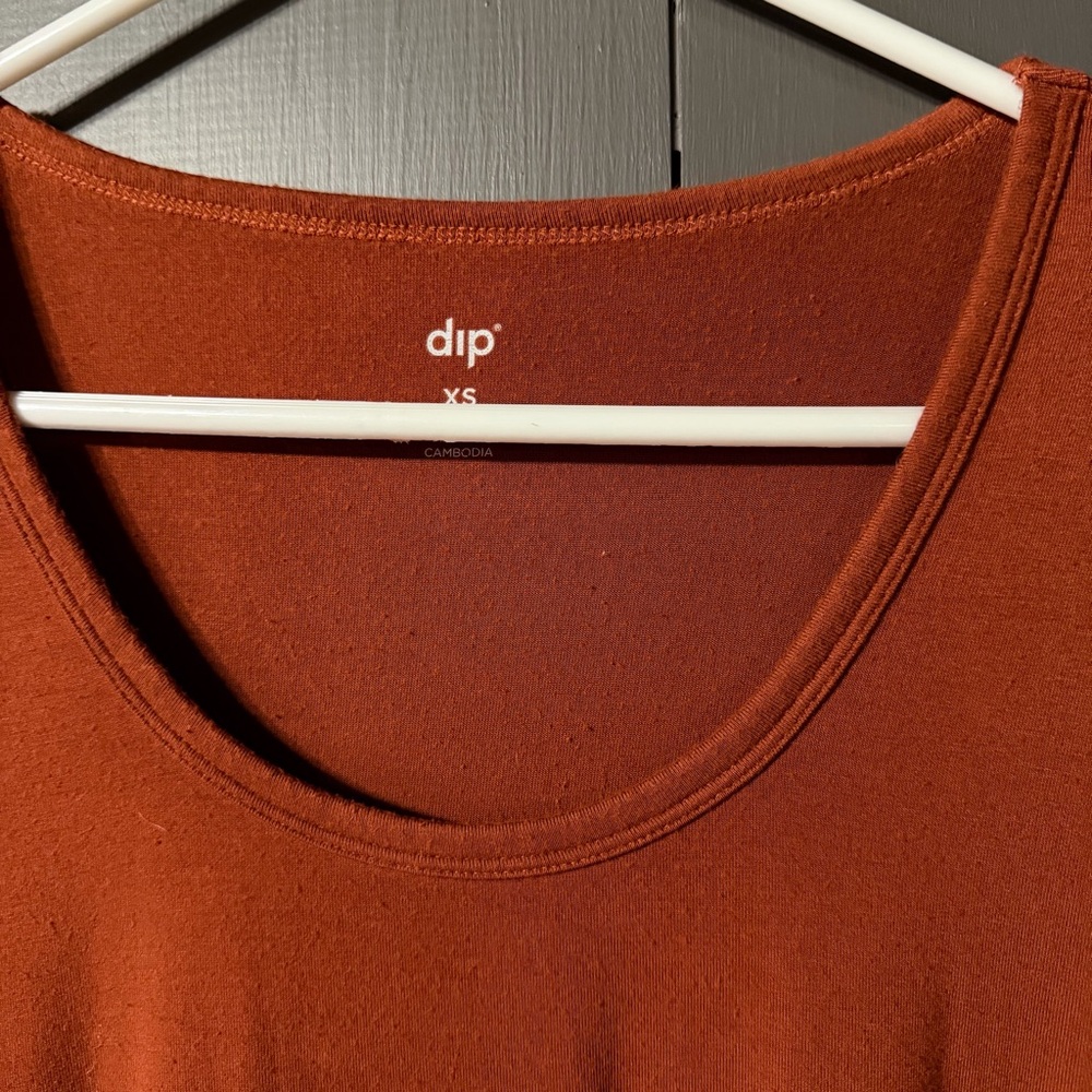 Dip Women's Warm Terracotta Long Sleeve Tee - Picture 3 of 5